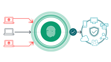 IT professional configuring access policies on a computer