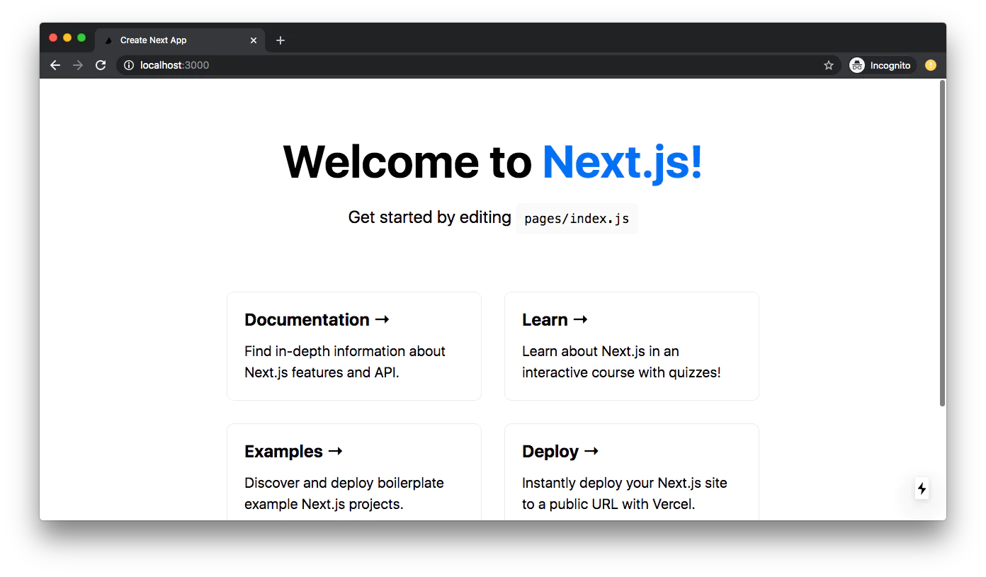 AWS Amplify Console deployment welcome screen