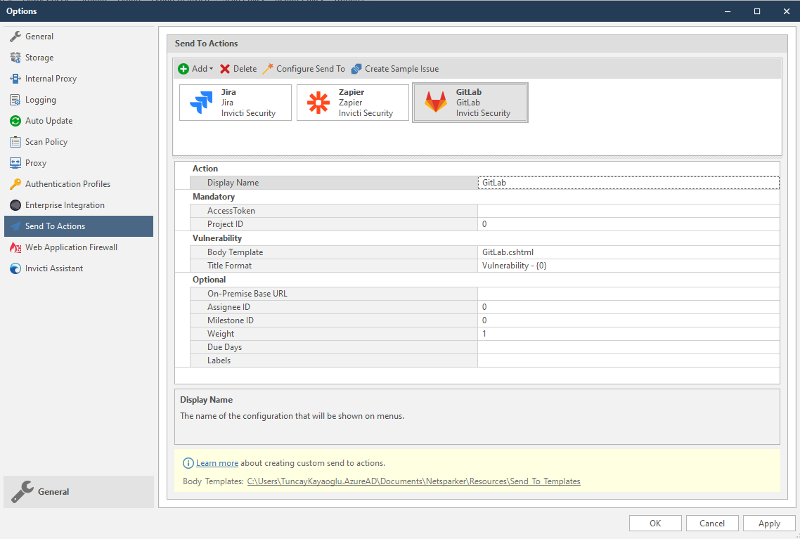 GitLab admin dashboard showing user and project management