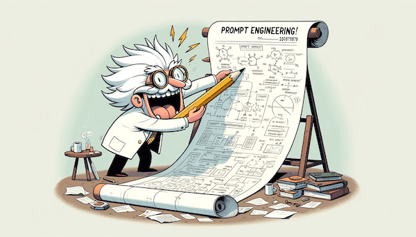 Prompt Engineering Flowchart illustrating the iterative process of crafting effective prompts