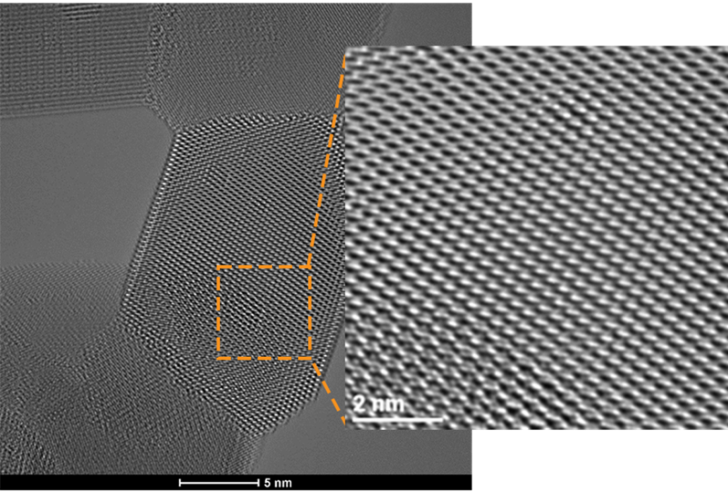Scanning Electron Microscope (SEM) image of nanoparticles