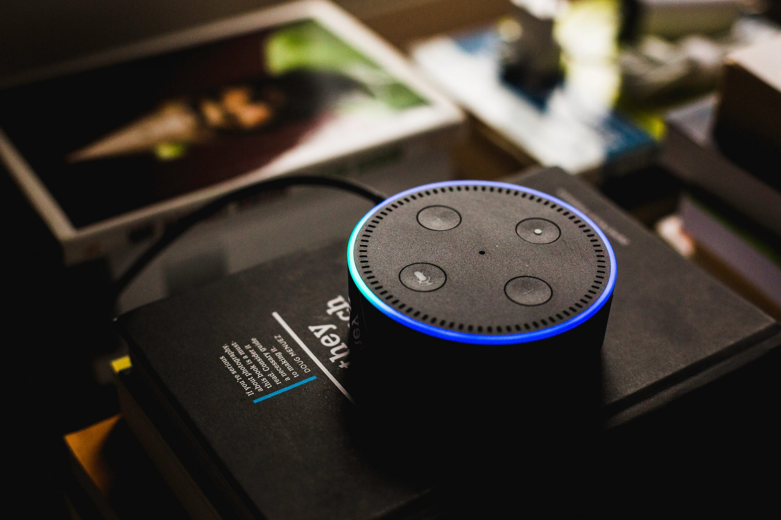 Amazon Echo Dot smart speaker with Alexa assistant